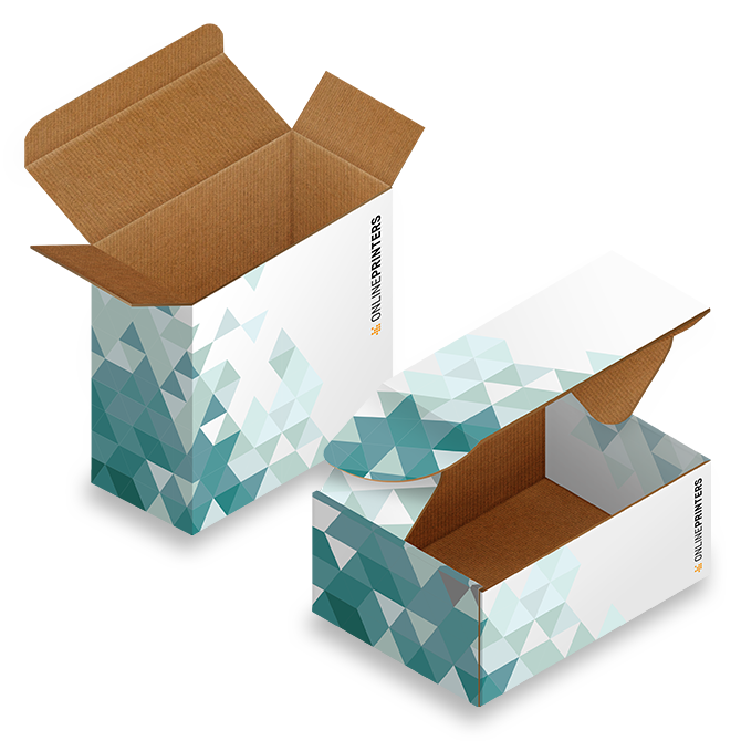 Shipping packaging made of corrugated cardboard